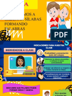 Aprendemos a ordenar sílabas formando palabras