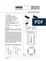 M54HCT30 M74HCT30: 8 Input Nand Gate