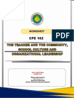 Baitang 7 CPE 102: Worksheet