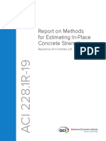Report On Methods For Estimating In-Place Concrete Strength: Reported by ACI Committee 228