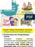 Nilai-Nilai Pendidikan Karakter