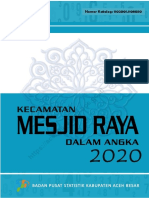 Kecamatan Mesjid Raya Dalam Angka 2020