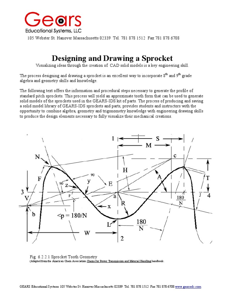 draw_sprocket Circle Geometry