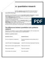 Qualitative vs. Quantitative Research Methods