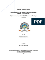 Review Report 3-Ekonomi Dan Pembiayaan Pendidikan - Wempi Saputra-Nim 20147014-S2 Ap