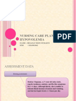 Nursing Care Plan Hypovolemia