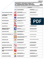 Lista de Candidatos para El Congreso - Circunscripción Peruanos en El Extranjero