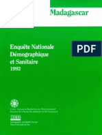 Enquête Nationale Démographique Et Sanitaire 1992 (