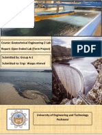 Course: Geotechnical Engineering-2 Lab Report: Open Ended Lab (Term Project)
