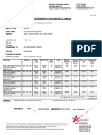 Test Report: Compressive Strength of Concrete Cubes