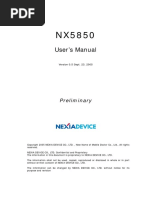 NX5850 - User Manual