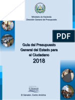 Presupuesto Para El Ciudadano - El Salvador -2018