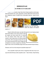 PDF Hidrogenasi Pada Pembuatan Margarin DL