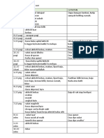 Jadual Harian Sepanjang Cuti Covid