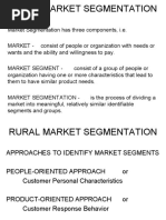 Rural Market Segmentation