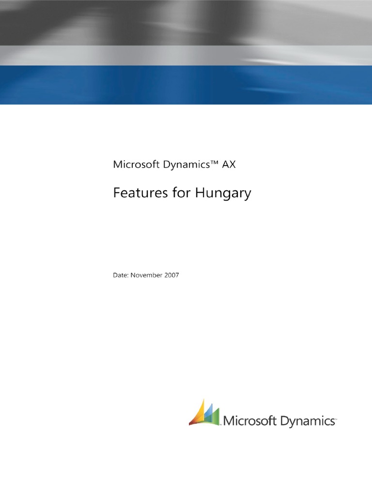 Microsoft Dynamics AX. Features For Hungary | PDF