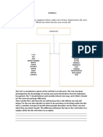 Using The Graphic Organizer Below, Make A List of Your Characteristics For Each of These Two Categories. Which One Better Describe Your Social Self