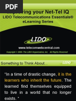 Improving Your Net-Tel Iq: Lido Telecommunications Essentials® Elearning Series