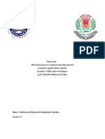 Third Year Mechanical Power Engineering Department Computer Applications Report: Butcher's Fifth Order Technique Prof: Elshafei Mahmoud Zidan