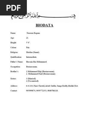 BIODATA
