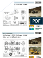 Rigid Dump Trucks 95t GCW 500kW Power