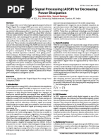 Advanced Digital Signal Processing (ADSP) For Decreasing Power Dissipation