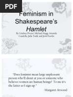 Download Feminism in Shakespeares Hamlet by TeacherLady Robison SN50283836 doc pdf