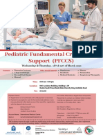Pediatric Fundamental Critical Care Support (PFCCS) : Wednesday & Thursday, 18 & 19 of March 2020