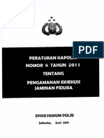 Mabes Polri-Perkap No.8 Thn 2011 Ttg Pengamanan Eksekusi Fidusia