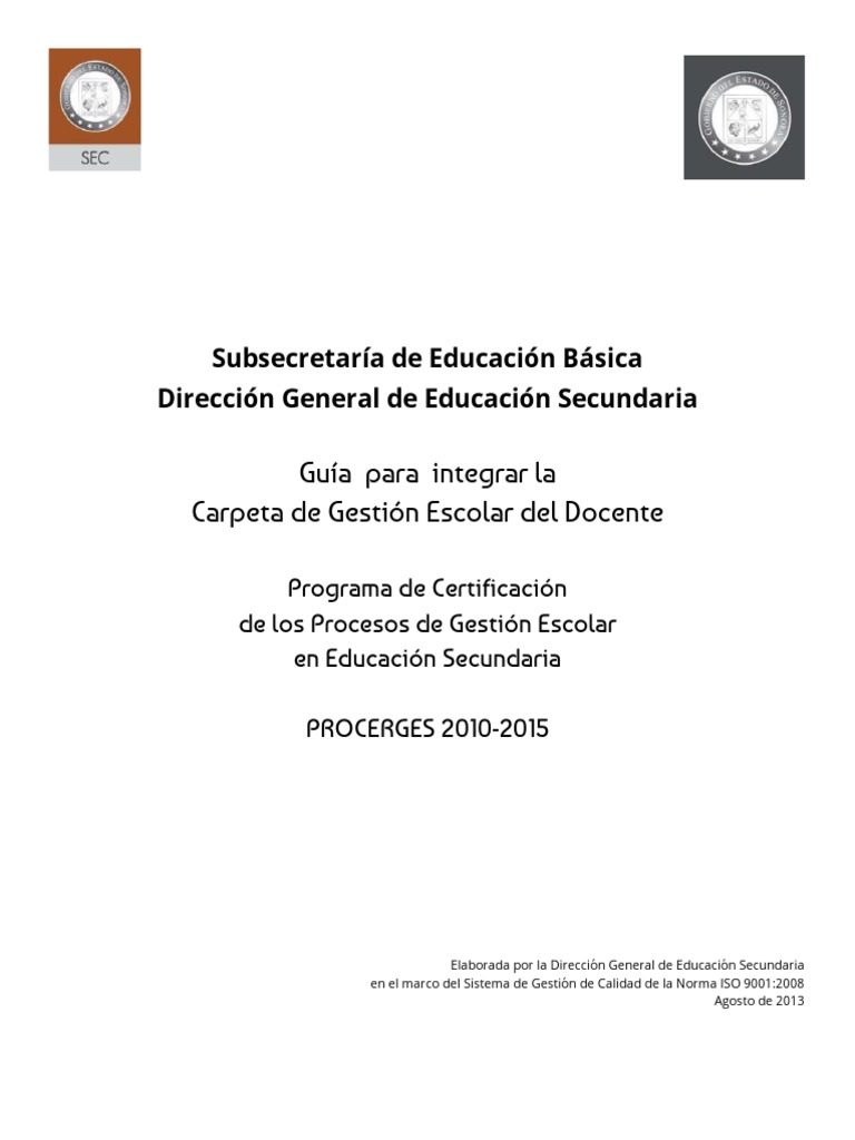 Guía de Gestión Escolar | PDF | Plan de estudios | Evaluación