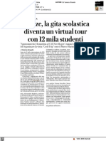 Firenze, la gita scolastica diventa un virtual tour con 12mila studenti - La Repubblica del 14 aprile 2021