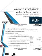 Proiectarea Structurilor in Cadre de Beton Armat