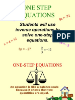 Equations (Addition and Subtraction)