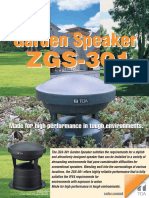 IPX4 Rated Garden Speaker for Tough Outdoor Environments