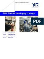 TMS: Thermal Metal Spray Coatings: Corrosion Engineering Division