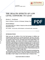 The Health Effects of Low Level Exposure To Lead: Herbert L. Needleman