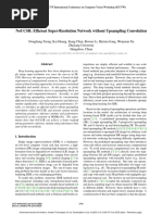 NoUCSR - Efficient Super-Resolution Network Without Upsampling Convolution