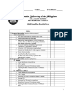 ACLS Code Blue Checklist Form