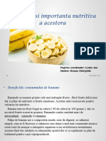 Bananele Si Importanta Nutritiva