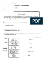 Grade 2 Assessment: Reading Comprehension