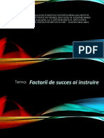 Tema 3. FACTORII DE SUCCES AI LECTIEI