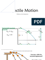 Projectile Motion: Motion in Two Dimensions
