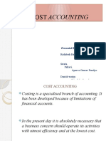 Cost Accounting Cost Accounting: Presented By