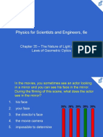 Physics For Scientists and Engineers, 6e: Chapter 35 - The Nature of Light and The Laws of Geometric Optics