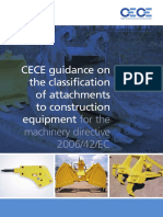 CECE Guidance On The Classification of Attachments To Construction Equipment For The Machinery Directive 200642EC PDF