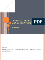 Customer Relationship Management (CRM) : Dr. Saba Fatma