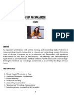 Prof. Archana Moon Resume