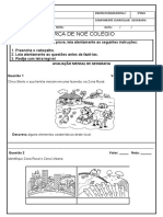 Avaliações Geografia 3 Ano