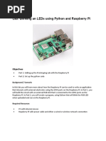 Lab: Blinking An Leds Using Python and Raspberry Pi: Objectives