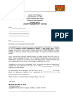 Appendix J M.letter of Invitation. Statement of Interest Form 1